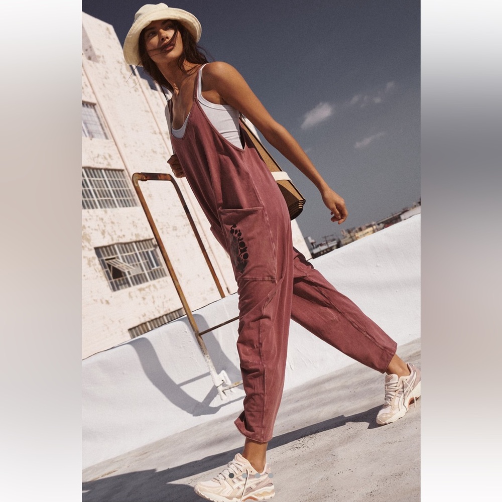 NWT Free People Movement | Hot Shot Logo Onesie | Medium